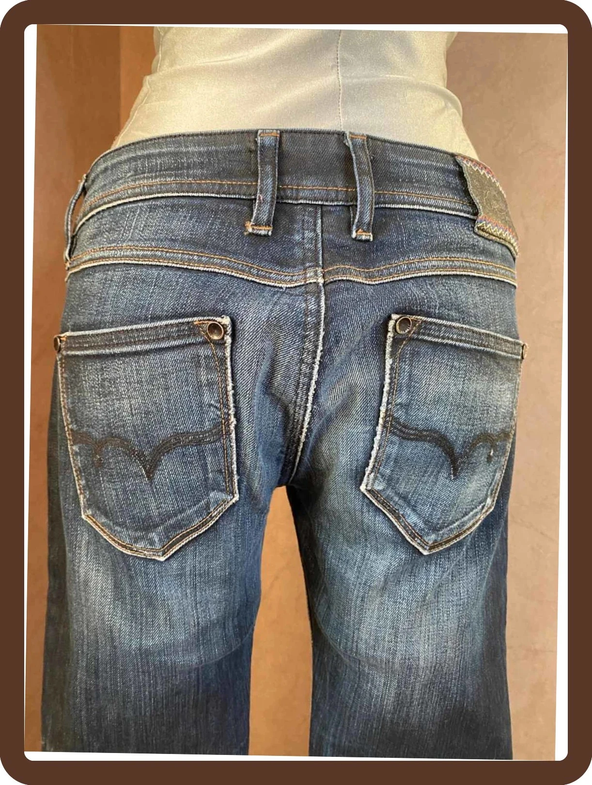 Jeans brutos retos Kaporal 5 T38 Modelo BONY Regular, denim autêntico e elástico – photo 4